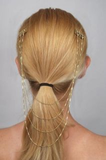 Belle Noel x Kim K Gold Honey Hexagon Hair Comb Jewelry