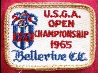 1965 US Open Golf Patch Bellerive St Louis USGA Gary Player