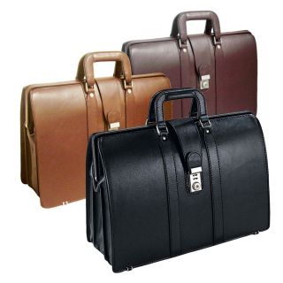 Gorgeous Bellino Leather Lawyers Case Briefcase Hard