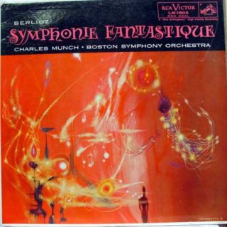 CHARLES MUNCH berlioz symphonie fantastique LP VG+ LM 1900 SD Mono 