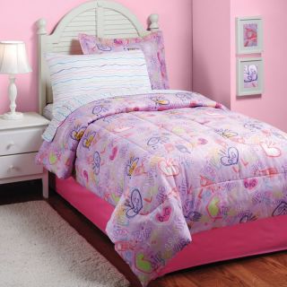 8PC LOL Texting Bedding Teen Double Full Comforter Set