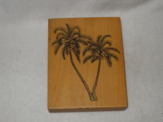 PSX Rubber Stamp Palm Trees K 1451 1995 Medium Scene Maker Free Stamp 