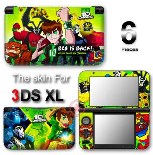 Ben 10 New Skin 2012 Cool Vinyl Sticker Decal Cover for Nintendo 3DS 