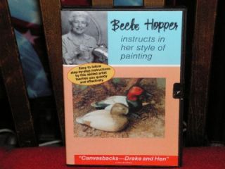 beebe hopper dvd canvasbacks drake hen painting