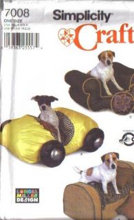 Dog Pet Accessories Clothes Beds Costumes Simplicity Sewing Pattern 