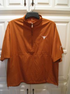 Ben Crenshaw Texas Longhorns Orange Short Sleeve Golf Pullover Jacket 