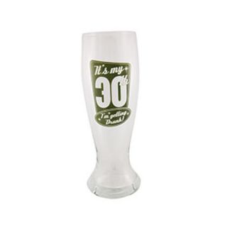 Big Ass Beer Glass   30th Birthday Drinking Glass Cup Novelty Bar Gift 