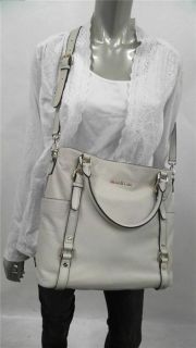 Michael Kors Bedford Tote Large Double Strap Vanilla Handbag Bag Purse 