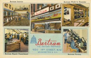 Vintage Bertram 20 Straight Billiard Made in Washington D C Fine Briar 