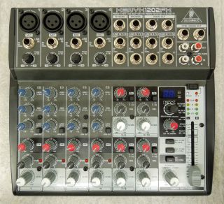 Behringer XENYX 1202FX 12 Channel Analog Mixer w DSP Effects