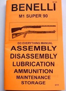 Benelli M1 Super 90 Shotgun Shooters Manual 25 PG