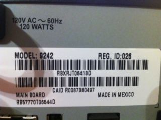 Bell TV Satellite Receiver Model HD 9242 Plus Dual Tuner PVR Recorder 