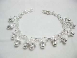 Silver Plated Jingle Bell Bracelet Jewelry K16