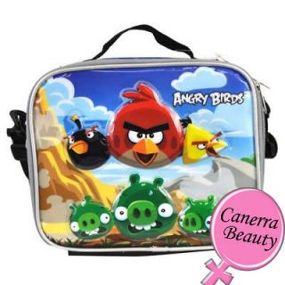 Licensed Angry Bird Red Space Rio Insulated Lunch Box Bag School Kids 