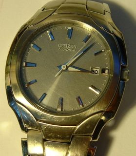WRISTWATCH MENS WATCH CITIZEN ECO DRIVE E111 WORKS GREAT LOOK