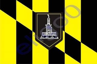 1x sticker baltimore city flag maryland bumper decal time left
