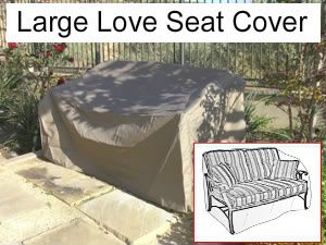Patio Garden Large Love Seat Storag Cover 65” L New Outdoor 
