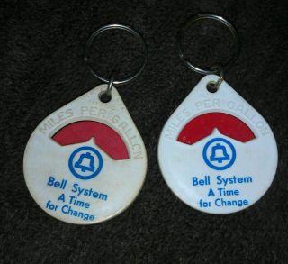 Vintage American Bell Telephone Company Keychain Lot Bell System MPG 
