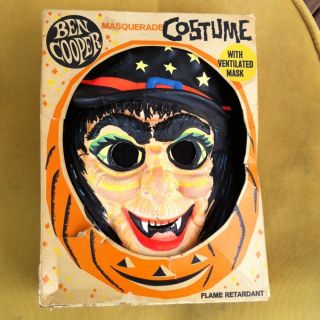 Antique Ben Cooper Halloween Costume Vintage Witch Costume W Original 