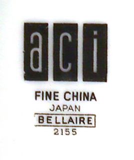 ACI Fine China Japan Bellaire 2155 Cup and Saucer Set