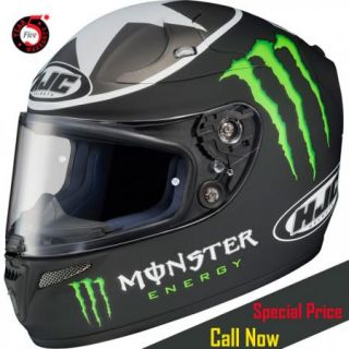 HJC RPS 10 Ben Spies Monster Replica Full Face Motorcycle Helmet 
