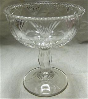 Belmont Diamond EAPG Pressed Glass Compote
