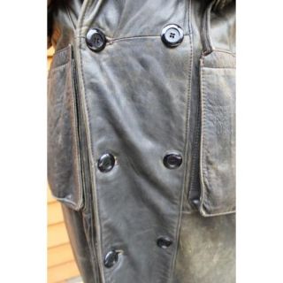 Benet Melsion Leather Military Trench Coat $2 5K 100 Authentic