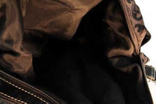 Giani Bernini Black Signature Organizational Shoulder Hobo Handbag 