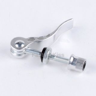 Silver Bike Bicycle Quick Release Seatpost Seat Post Clamp Clip Skewer 