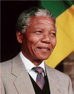 NELSON MANDELA SOUTH AFRICA PRESIDENT NOBEL PEACE PRIZE PHOTO