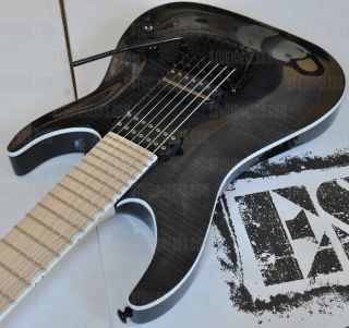 ESP BS 7 Ben Savage 7 Strings Electric Guitar in See thru Black New 