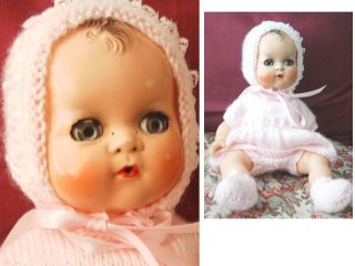 Vintage Betsy Wetsy Ideal doll 50s Hard Plastic Vinyl Rubber baby 