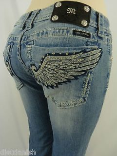 Miss Me Jeans Crystal Wings Fallen Angel Rhinestones Style JY5442B2 
