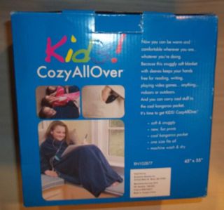 Berkshire Kids Cozy Blanket with Sleeves Pocket Cozyallover Fleece 