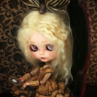 Bernadette OOAK victorian Blythe art doll custom Rebeca Cano Cookie 
