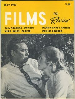   in Review May 1973 PETER FINCH + LIV ULLMANN + Danny Kaye + Vera Miles