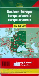 NEW~2009 MAP OF EASTERN EUROPE~Freytag & Berndt