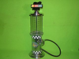 NASCAR Liquior Beverage Dispenser 32oz Antique Visible Gas Pump 
