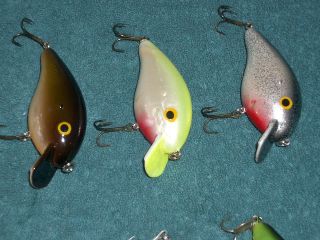 of 6 bill norman bass smallmouth lures nice large lures