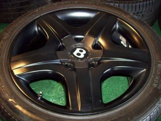 19 Bentley Wheels Tires Continental GT GTC Flying Spur Matte Black 