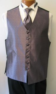 Light Purple Bill Blass Fullback Tuxedo Vest Tie Ml