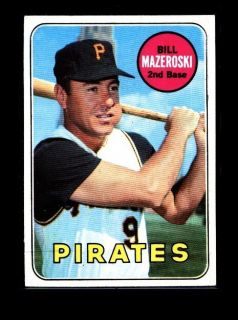 1969 Topps 335 Bill Mazeroski Pirates EXMT 041178