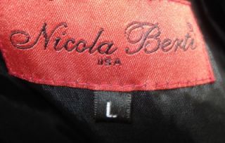NWOT Nicola Berti Glove Soft Italian Leather Jacket