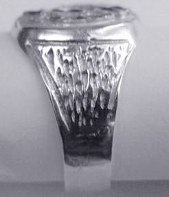 Sterling Silver Ring Sikh Khanda Sword Thick Jewelry