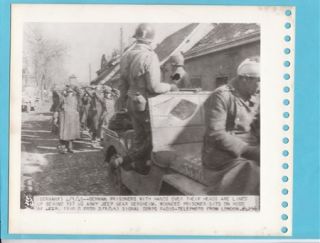 WWII Signal Corps Photos German POWs Bergheim +