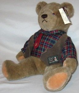 Gund Bialosky Teddy Bear Vintage 1982 Brown Tag Plush Stuffed Animal 