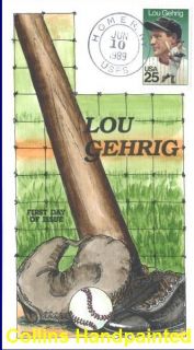 collins hand painted 2417 lou gehrig homer ny collins number a1601 