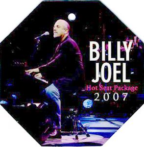 Billy Joel 2007 Tour Laminated Backstage Pass Ticket
