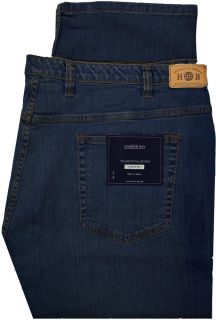 Big Mens Harbor Bay Dark Blue 56 x 30 Jeans Denim Pants Fixed Waist 