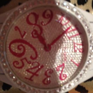 Betsy Johnson 30th Anniversary White Bracelet Watch